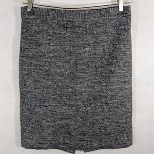 Loft Wool Herringbone Straight Skirt Career